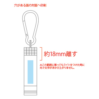 カラビナ付きLEDライト