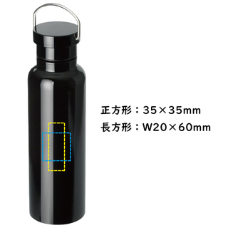 ステンレスダブルウォールボトル（500ml）ブラック