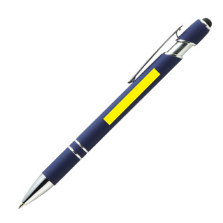 タッチペン付メタルラバーペン