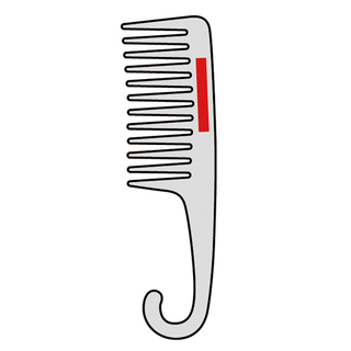フック付きヘアコーム