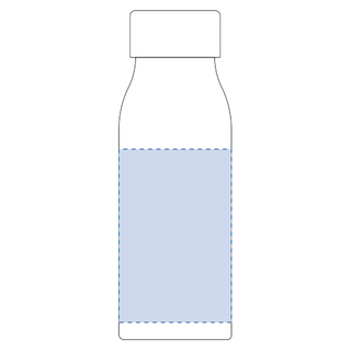 ミルク瓶クリアボトルホワイト
