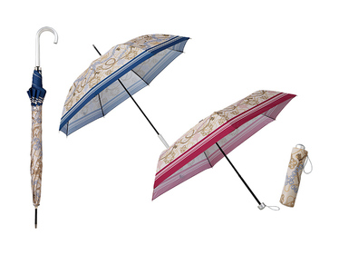 クラッシースカーフ／晴雨兼用傘長傘