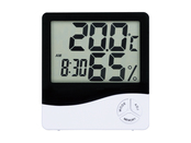 時計・アラーム・温度計・湿度計の機能が備わっています。