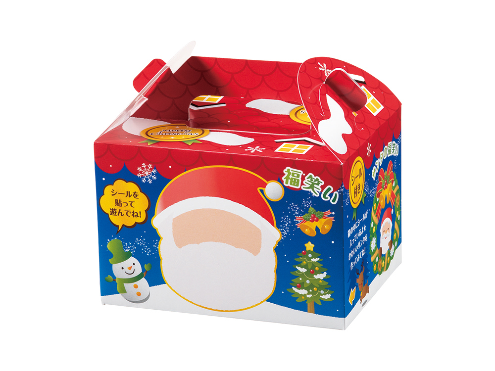 完売 サンタ福笑い お菓子box5点セット 198円 販促メッセ