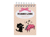 表紙には黒猫とピアノが描かれています