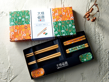 文様百趣 箸＆箸置き二膳セット