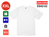ユナイテッドアスレ 6.2オンス プレミアムTシャツ（ホワイト・XXLサイズ）