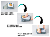 収納 → 圧縮の手順