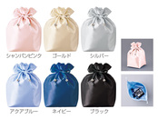 サテンキューブ巾着