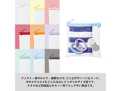 ファスナー部のみのカラー展開でどんなデザインにもマッチします。