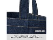 デニムらしさのあるベージュのステッチがアクセント