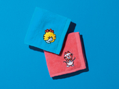 キャラクターの刺繍入り♪