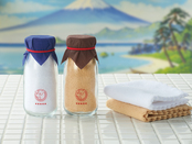 ガラス製牛乳瓶パッケージでレトロな可愛さを表現しました