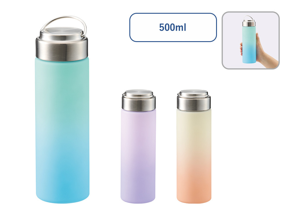 グラデーションハンドルクリアボトル500ml