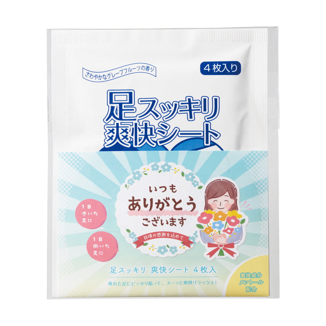 足スッキリ爽快シート4枚入