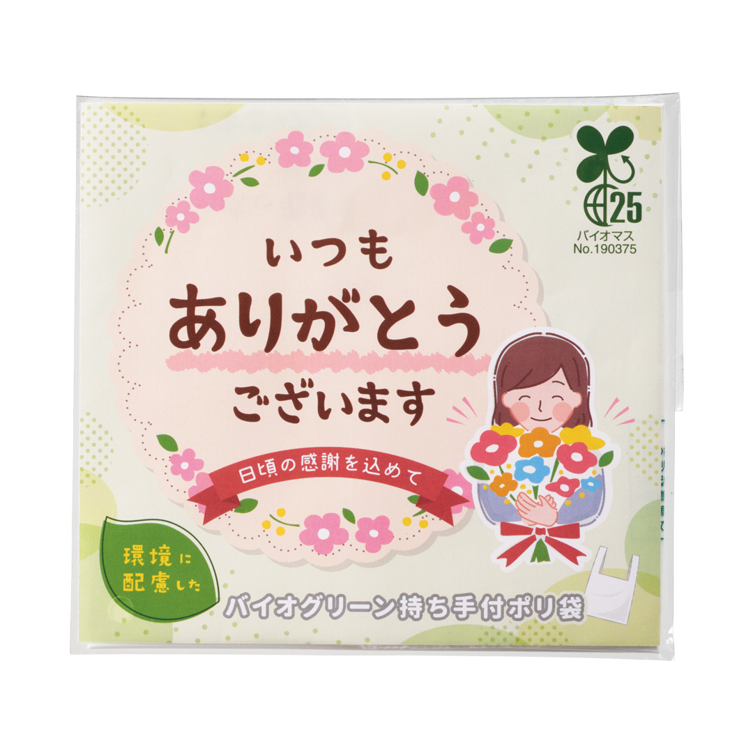 持ち手付きポリ袋5枚入