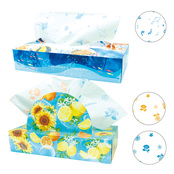 夏柄BOXティッシュ120Wビタミンサマー