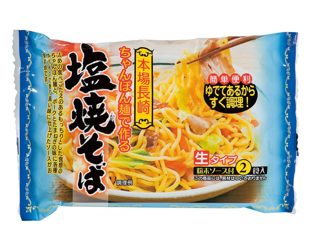 完売｜ちゃんぽん麺で作る３種の焼そば食べくらべ６食組｜399円｜販促