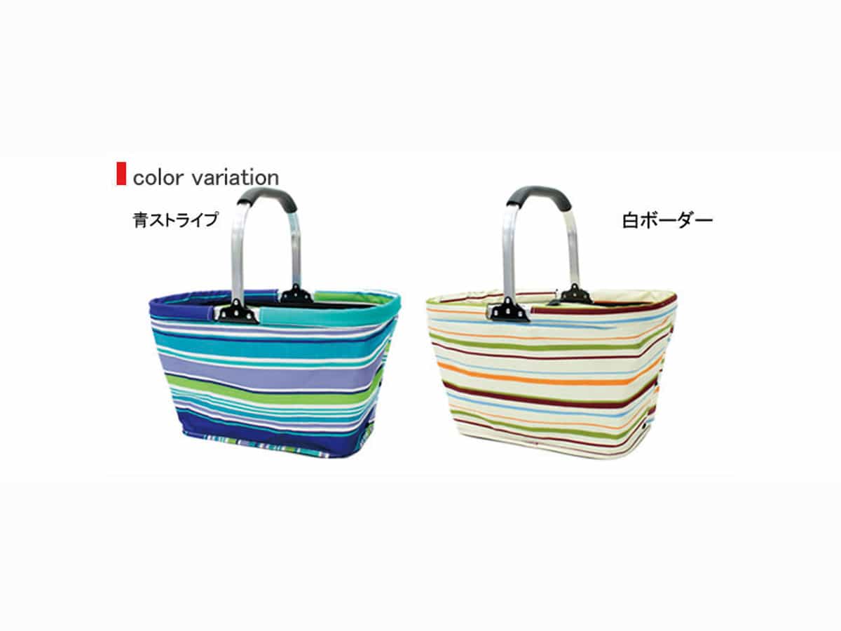 完売 ピクニック保冷バッグ30l１個 青ストライプ 938円 販促メッセ