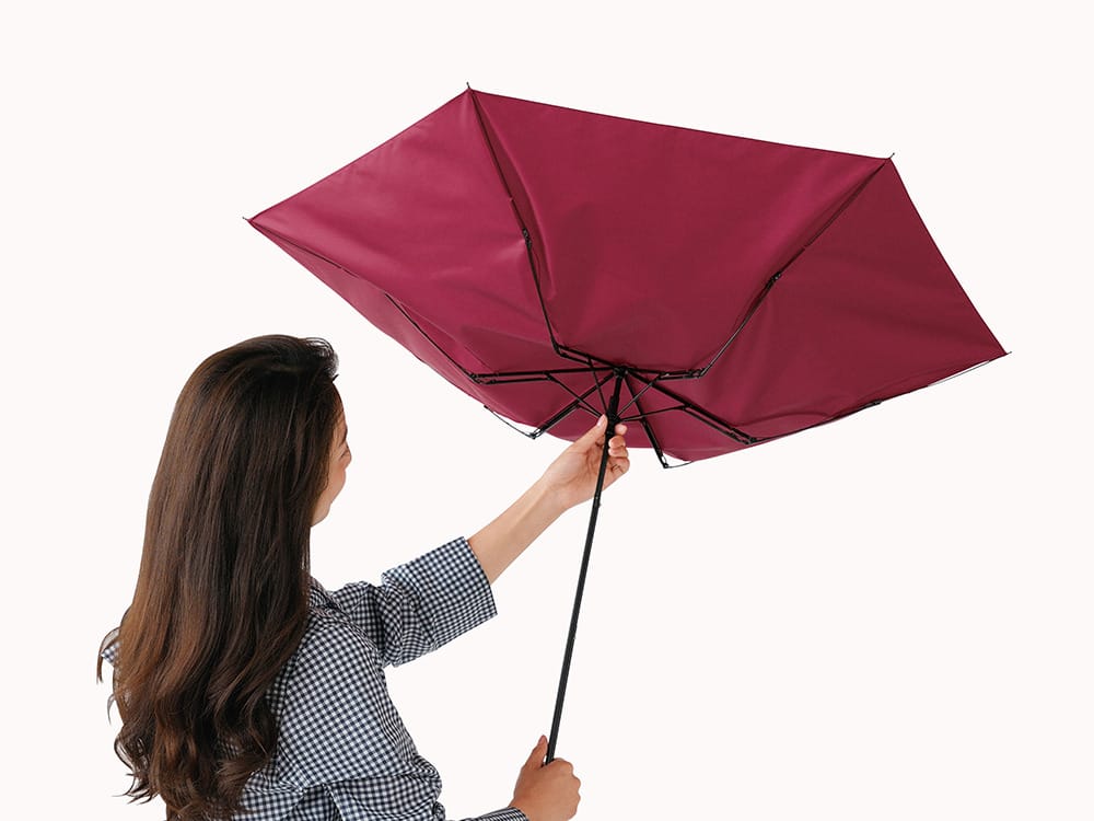 強めの風雨や突風に負けない今までの傘とは違う性能を発揮