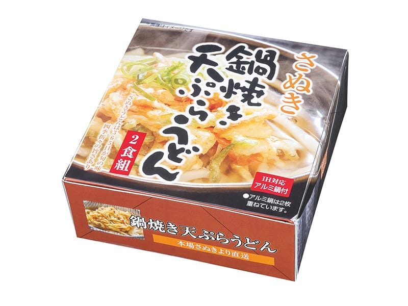 完売｜讃岐 天ぷら鍋焼きうどん2食組｜399円｜販促メッセ