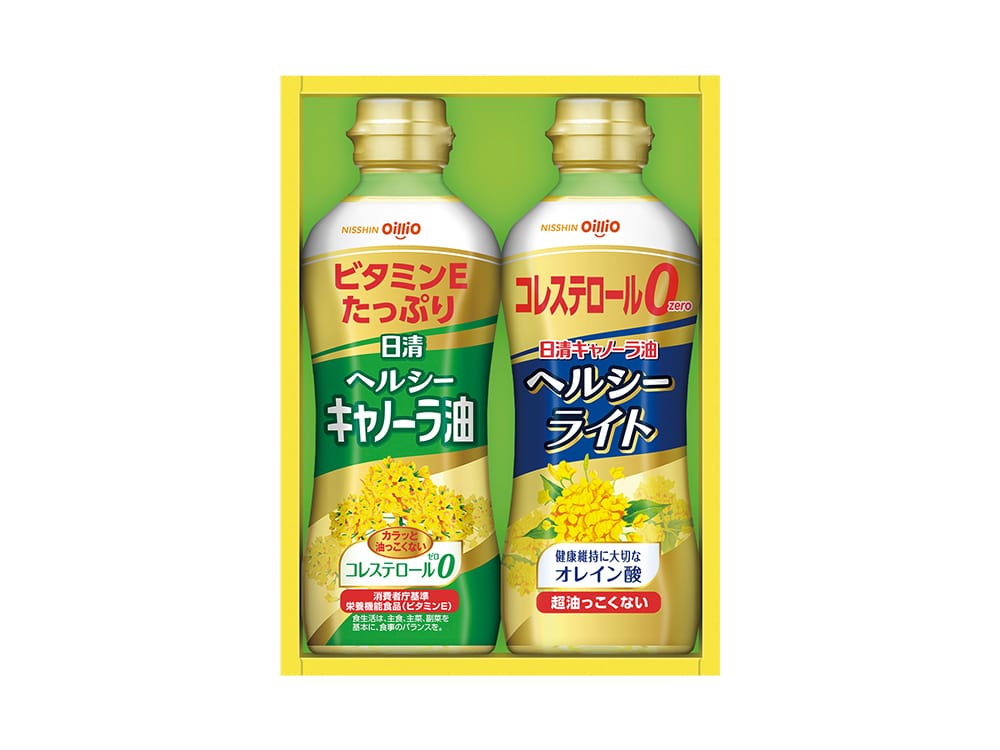 完売｜日清オイリオヘルシーオイルギフト2点セット｜980円｜販促メッセ