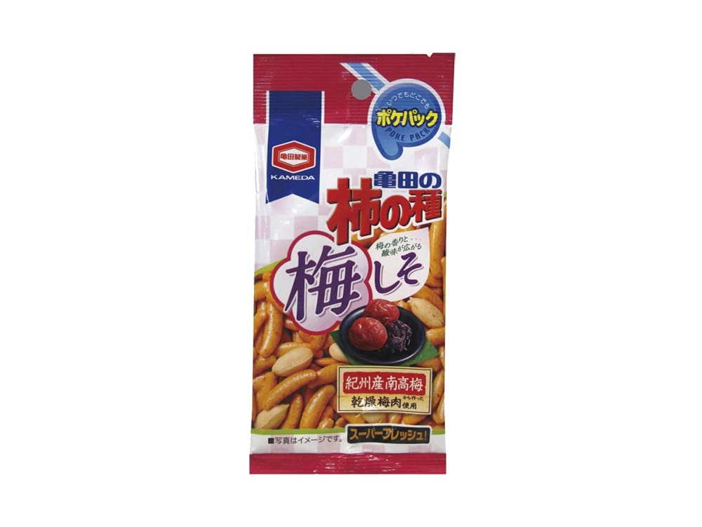 亀田製菓　ポケットパック、柿の種梅しそ