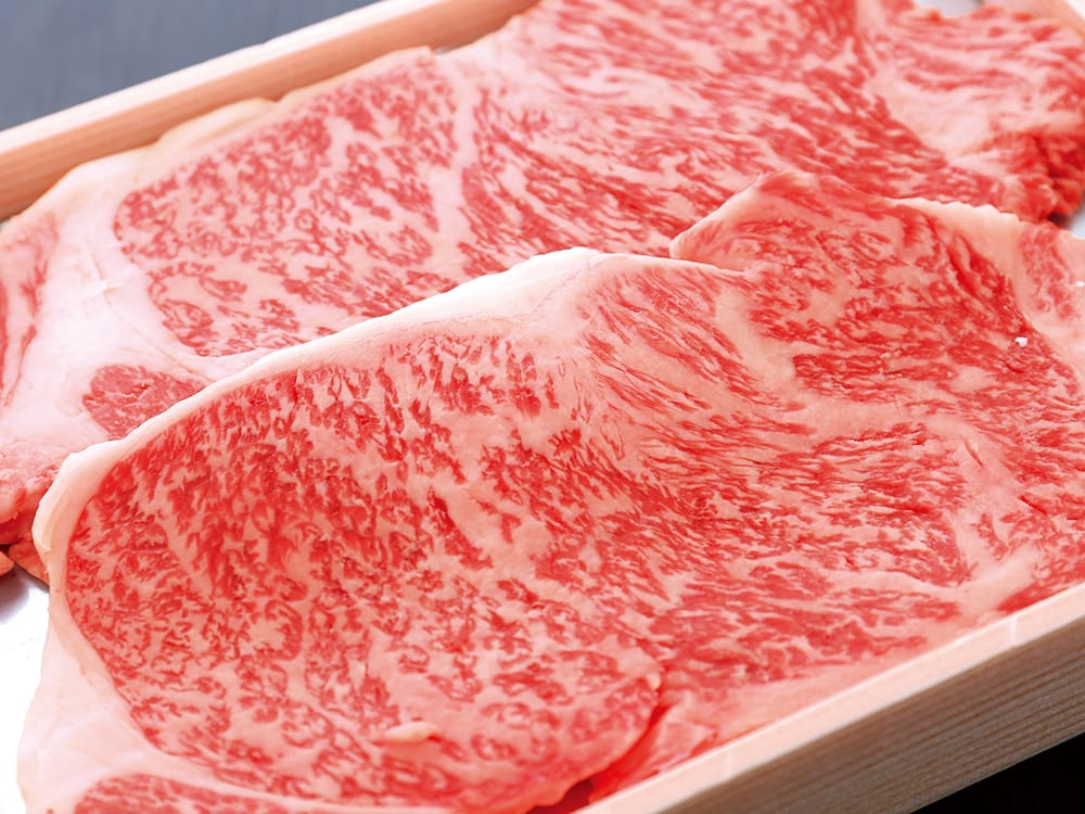 極　認定近江牛ロースステーキ　新鮮で美味しいお肉を産地直送でお届けいたします。