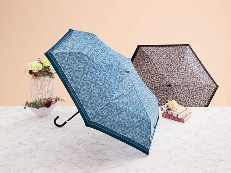 ルシア/晴雨兼用折りたたみ傘　2柄アソート　※色・柄の指定はできません。