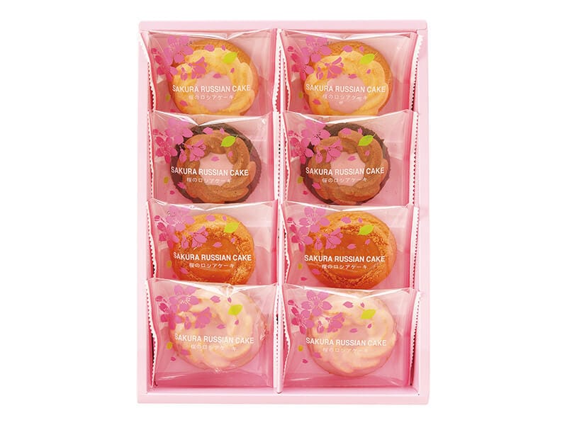 桜のロシアケーキ8個　パッケージ