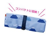 富士山柄　ビッグエコバッグ　小さくたためられるので、持ち運びに便利