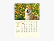 2018年3月のカレンダーデザイン。世界中に愛されている「まる」がいっぱい！