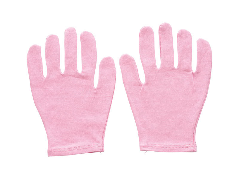 ナイトケア手袋　ピンク