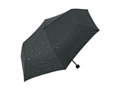 シックな印象とかわいさを兼ね備えた折りたたみ傘です。