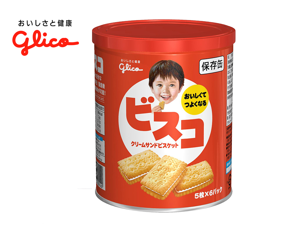 【完売】グリコ ビスコ保存缶