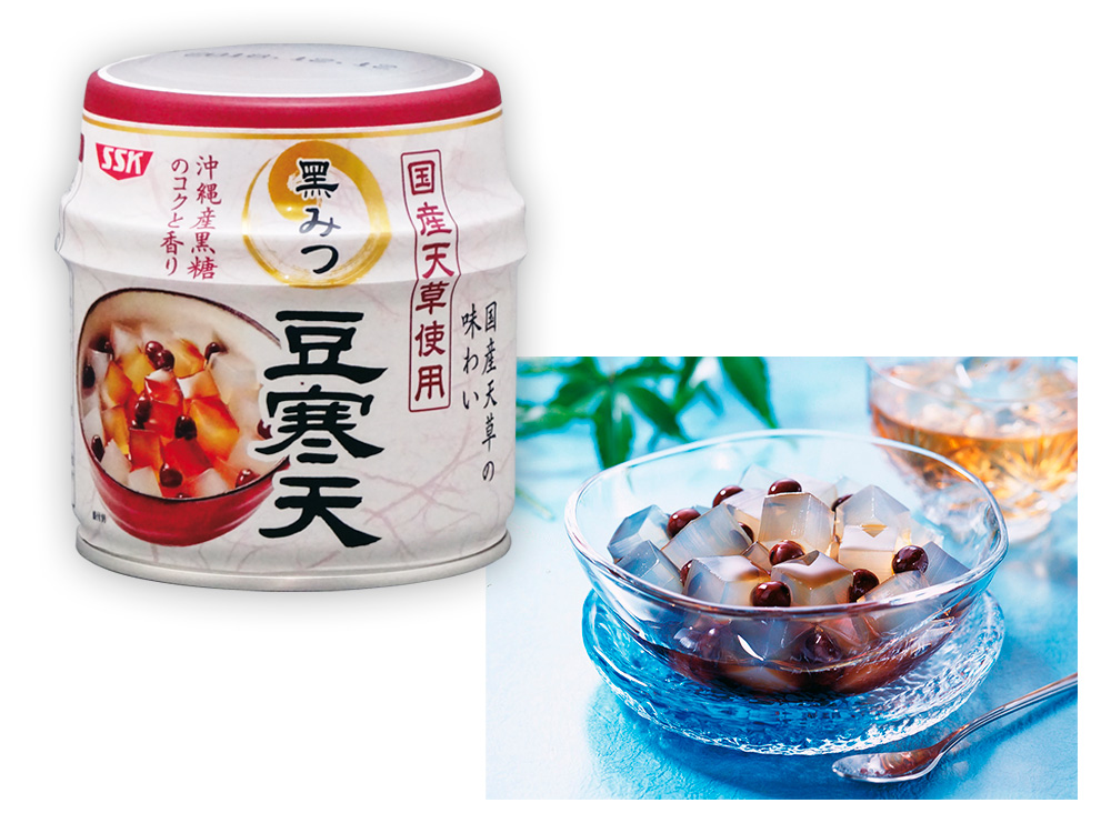 【完売】国産天草使用 黒みつ豆寒天