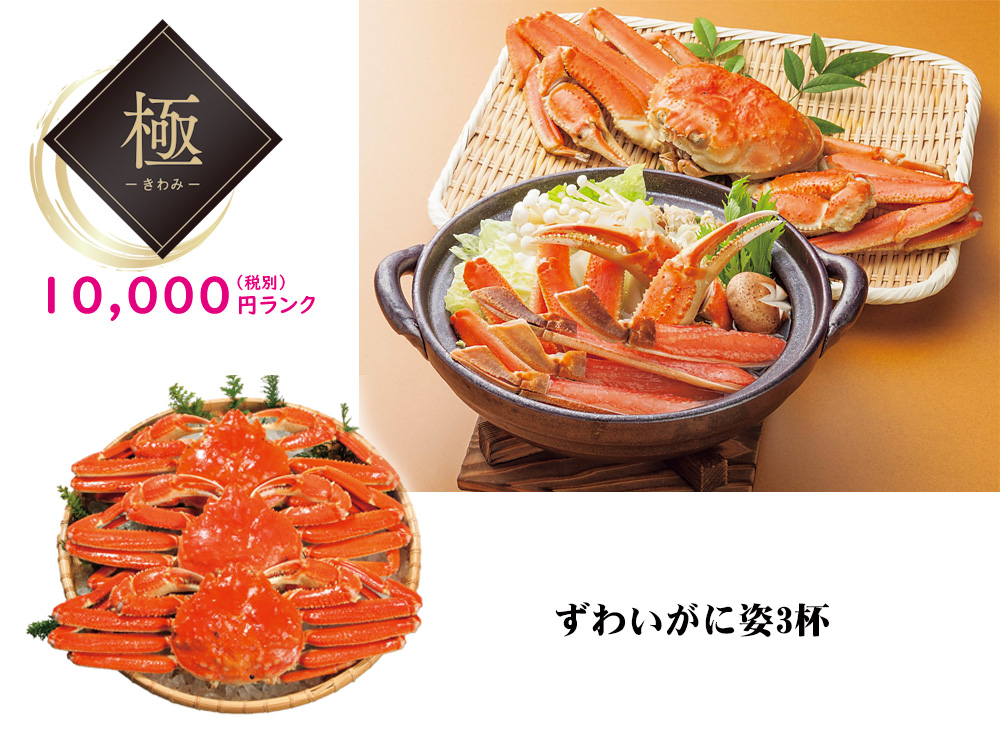 【完売】【極】ずわいがに姿3杯