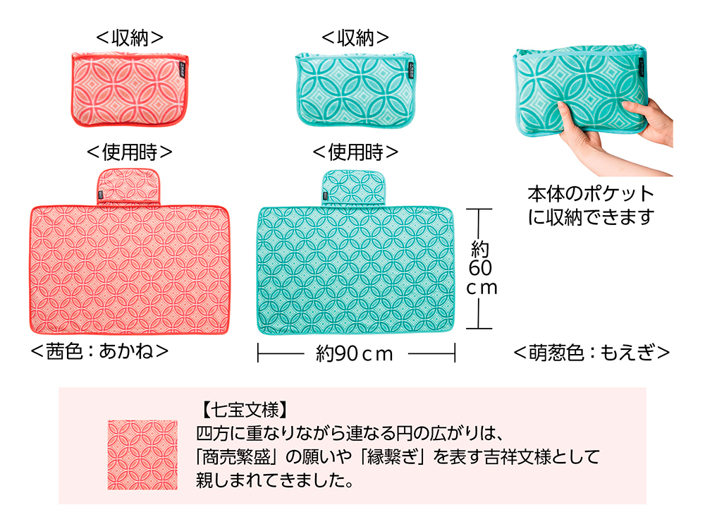 文様百趣 あったかブランケット 1枚