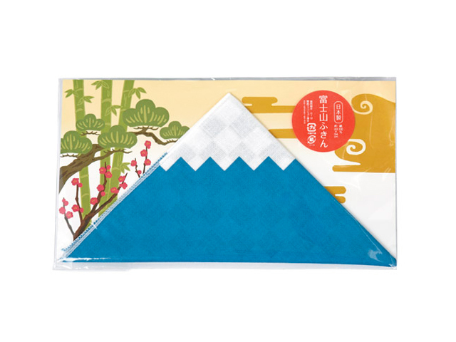 富士山ふきん(青)