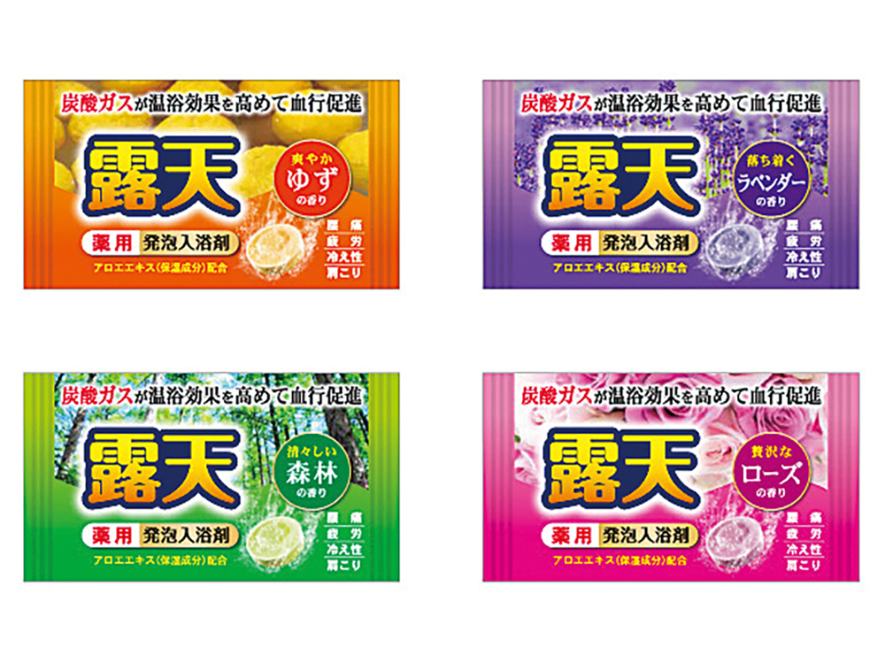 薬用発泡入浴剤 露天40g 1個