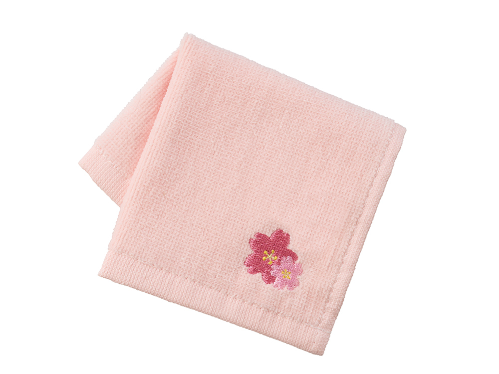 さくらさく 刺繍タオル