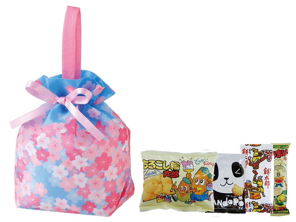さくらさく 巾着バッグ 駄菓子4点セット