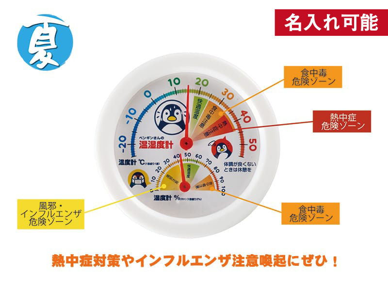 熱中症・インフルエンザ対策！温湿度計