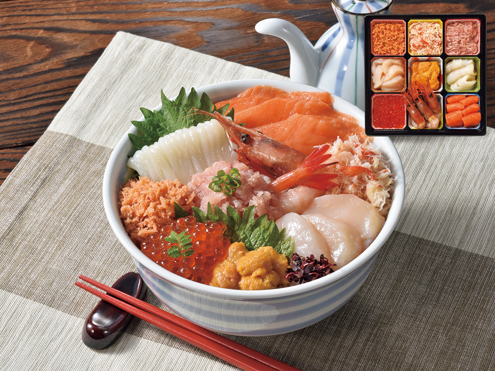 【完売】函館朝市海鮮丼 2~3人前セット