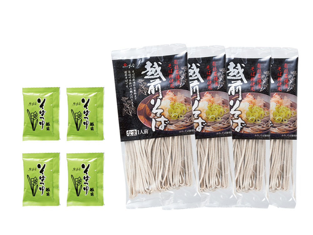【完売】越前そば4食 手提げ箱入