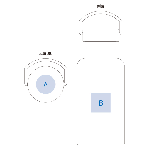 メタルハンドルサーモボトル 420ml