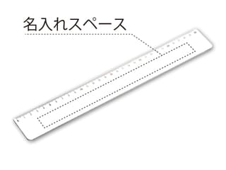 PR定規ホワイト30cm