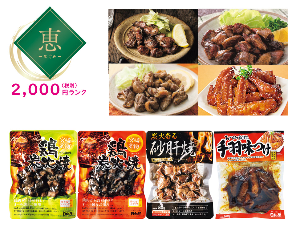 【恵】宮崎日向屋 自慢の4種詰合せ