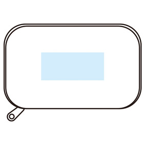リバーシブルに使えるマルチポーチ