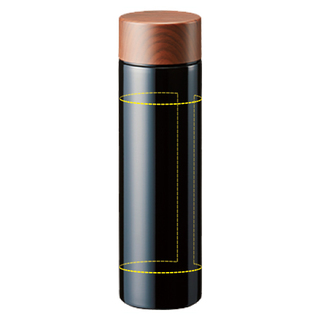 木目調サーモステンレスボトル130ml